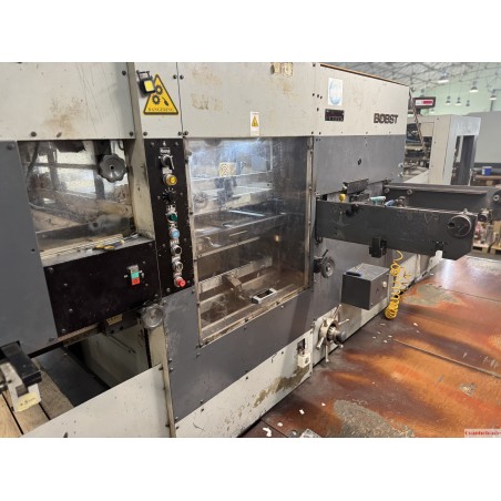 BOBST AUTOPLATEN SP 102-E – автоматичен щанц агрегат с stripping