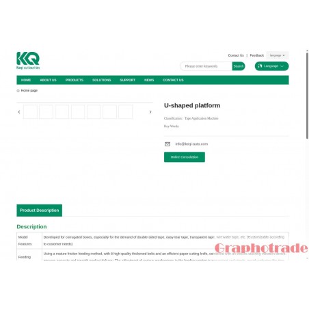 KQ TS-1450U2 U-Shaped Tape Application Platform Double sided tape applicators KQ